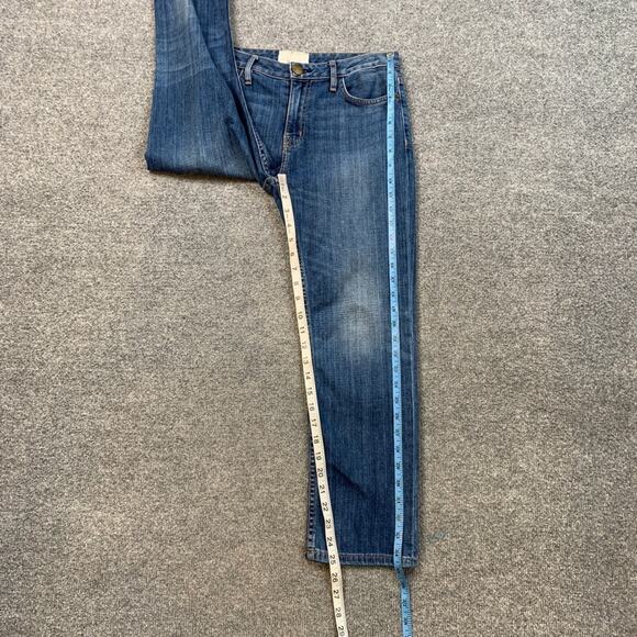 Current Elliott Jeans Womens 25 Denim Straight Cropped Mid Rise Zip Fly Pockets - Picture 4 of 8